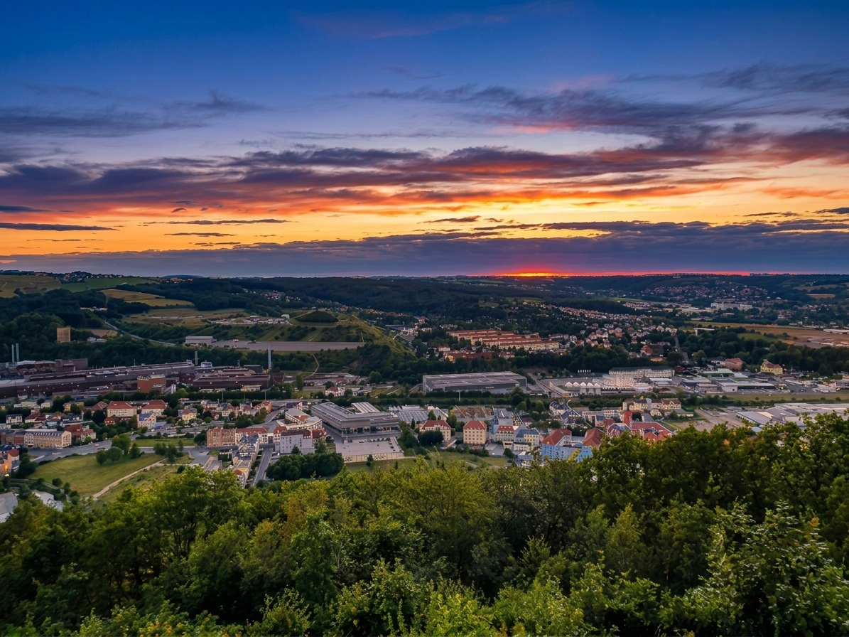 Blick vom Windberg auf Freital - René Leibnitz Immobilien